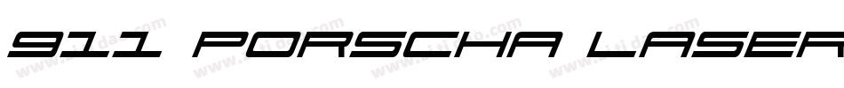 911 Porscha Laser Italic字体转换